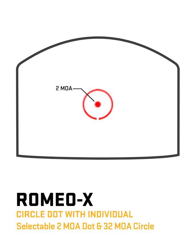 Armory Exchange | https://armoryexchange.com | Defense. Sport. Recreation. SIG SAUER ROMEO-X COMPACT REFLEX SIGHT 32 MOA RING WITH 2 MOA RED DOT FDE - Image 2